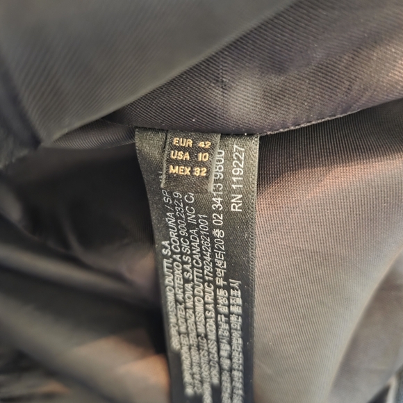 Massimo Dutti Wool Blended Women's Gold Button Professional Blazer Jacket Sz 10 - Picture 14 of 14